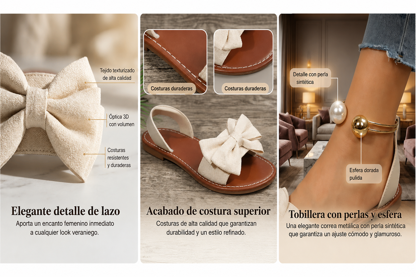Sandalias con Perlas