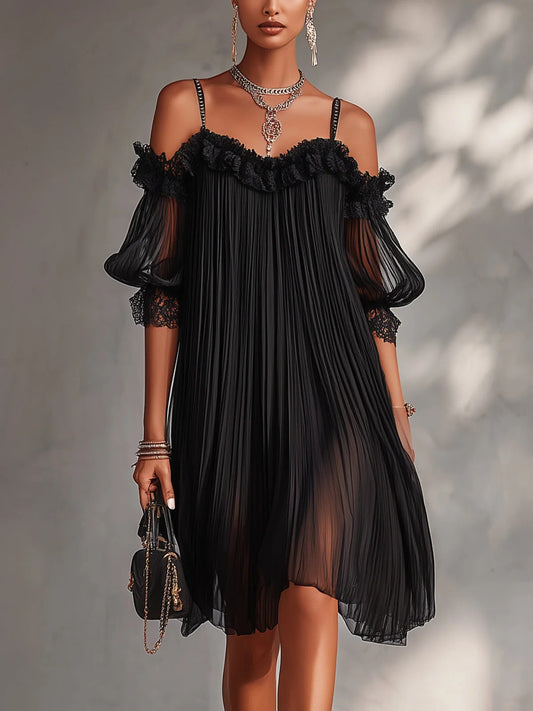 Medina - Vestido de Muselina con Encaje