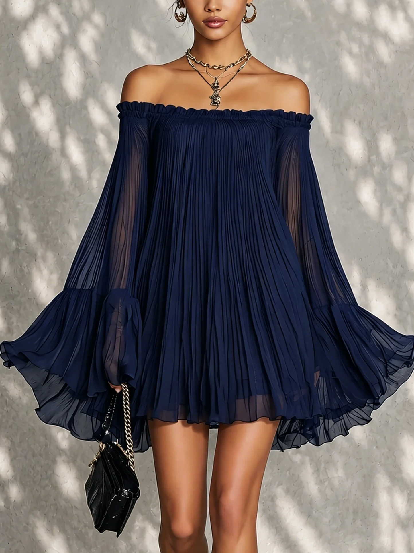 Yaiza - Vestido con hombros al aire