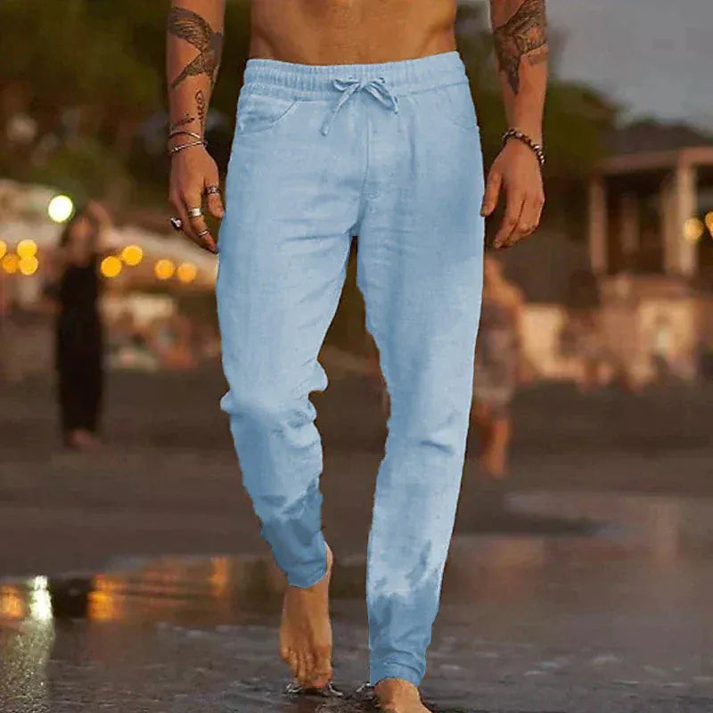 Iker - pantalones de lino
