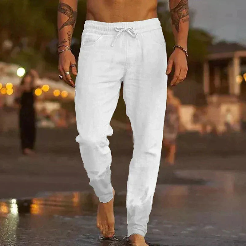 Iker - pantalones de lino