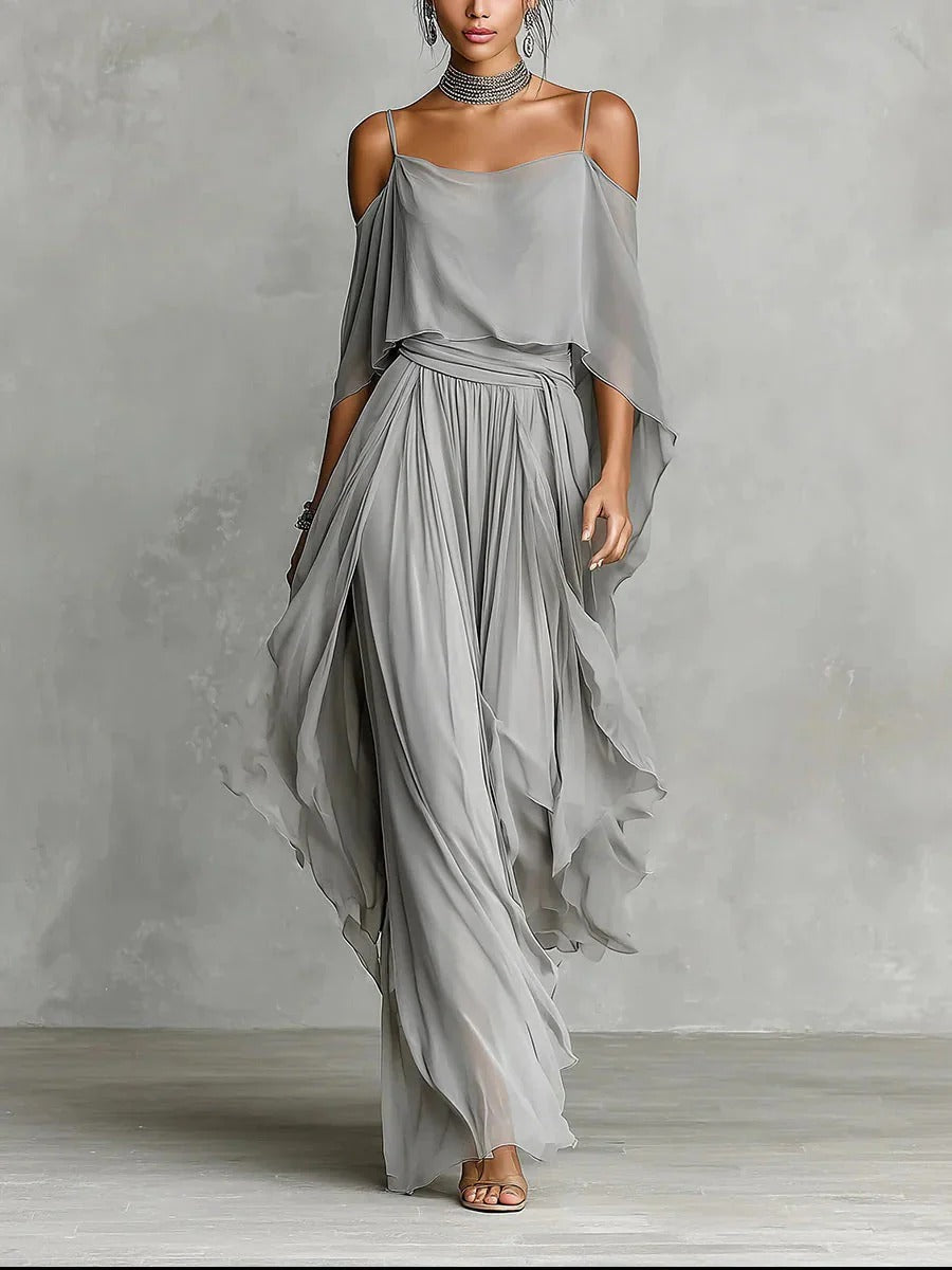 Sofía- Conjunto Gris Fluido