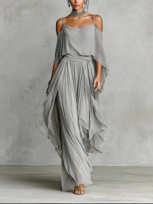 Sofía- Conjunto Gris Fluido