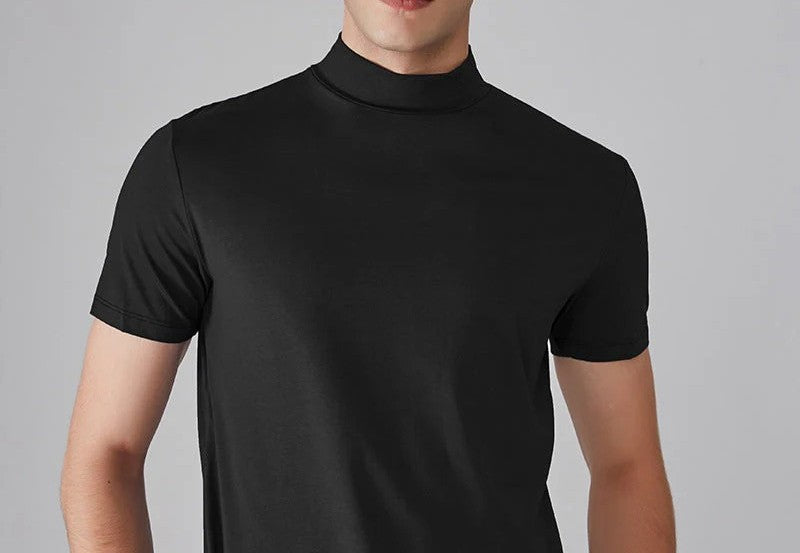 Noah - Camiseta ajustada de cuello alto para hombre