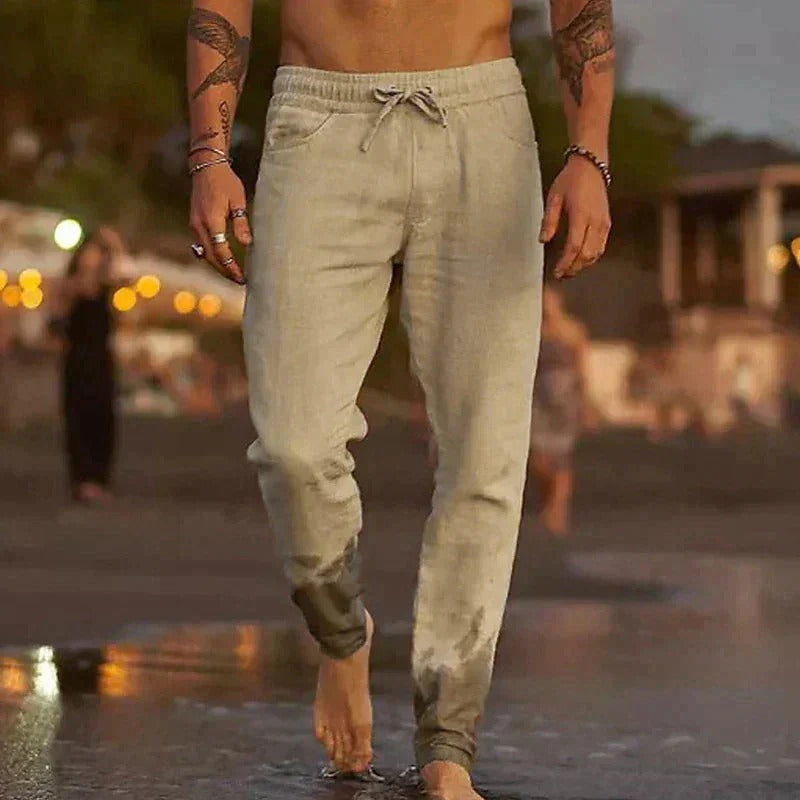 Iker - pantalones de lino