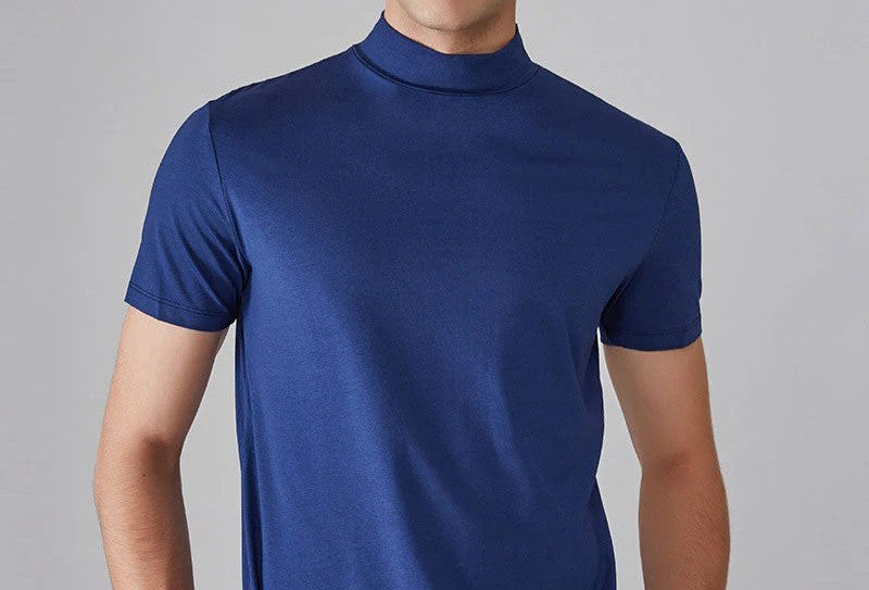 Noah - Camiseta ajustada de cuello alto para hombre