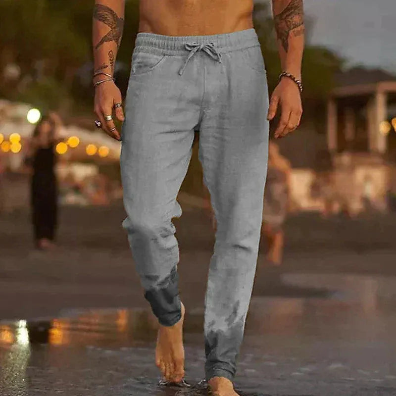 Iker - pantalones de lino
