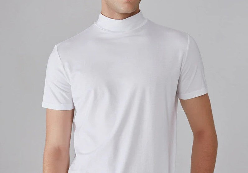 Noah - Camiseta ajustada de cuello alto para hombre