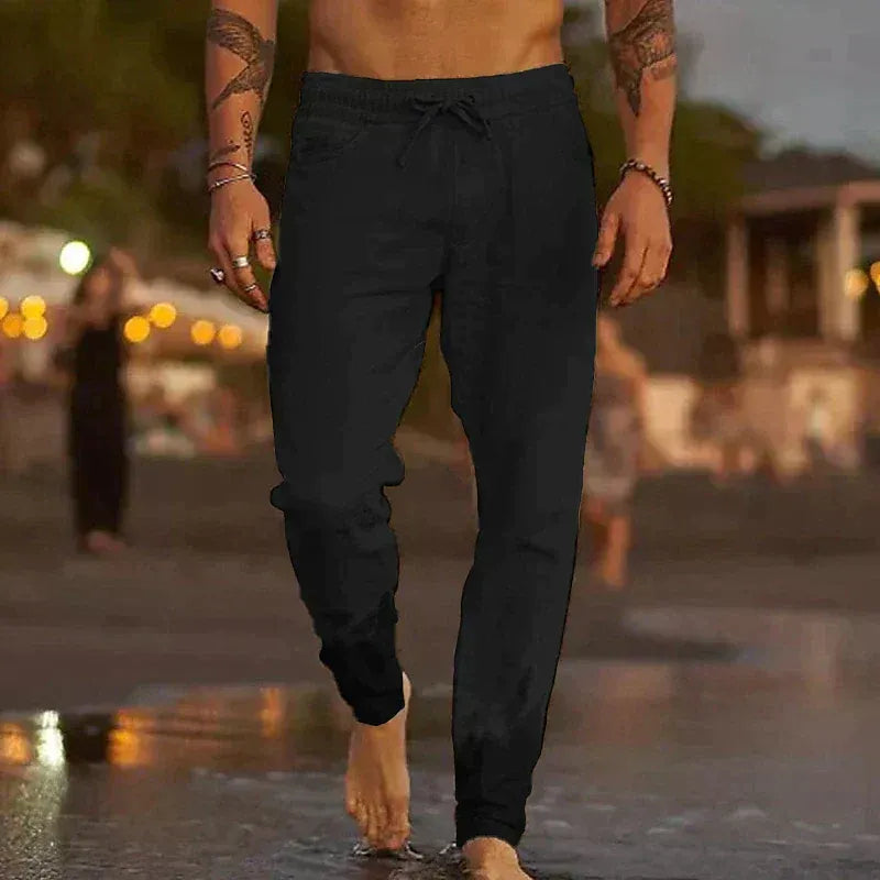 Iker - pantalones de lino