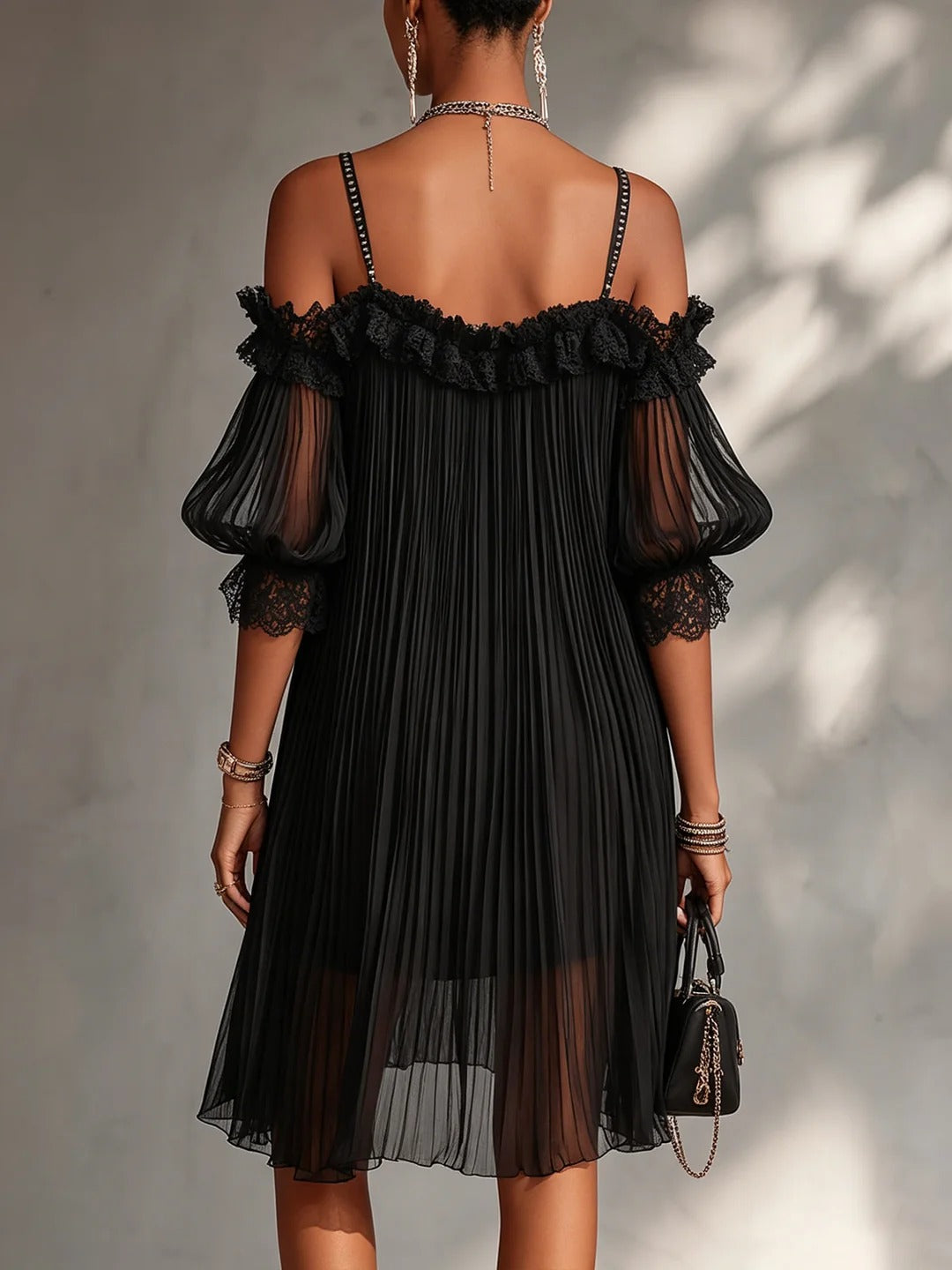 Medina - Vestido de Muselina con Encaje