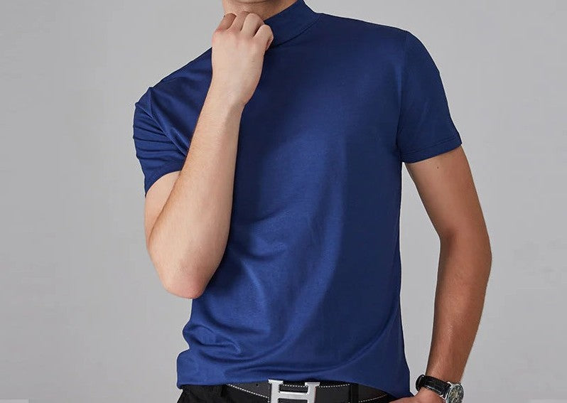 Noah - Camiseta ajustada de cuello alto para hombre