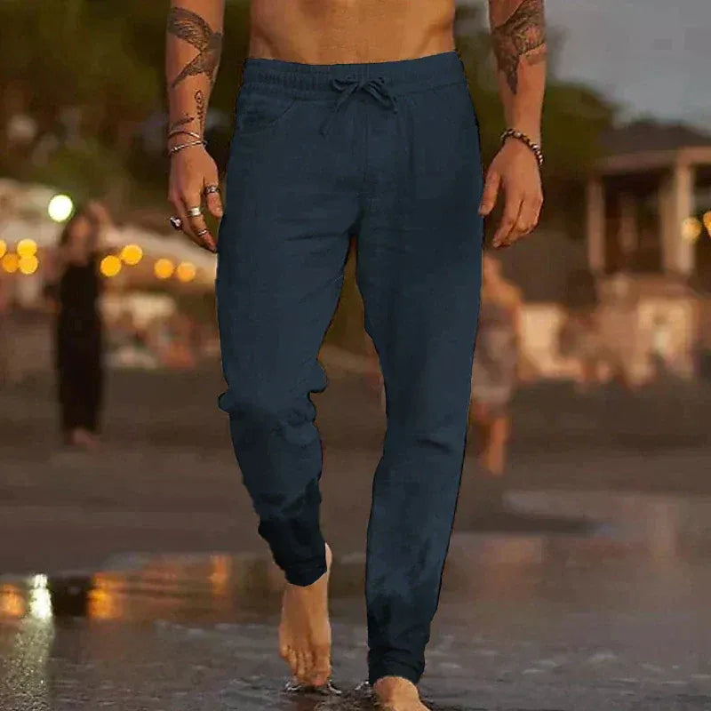 Iker - pantalones de lino