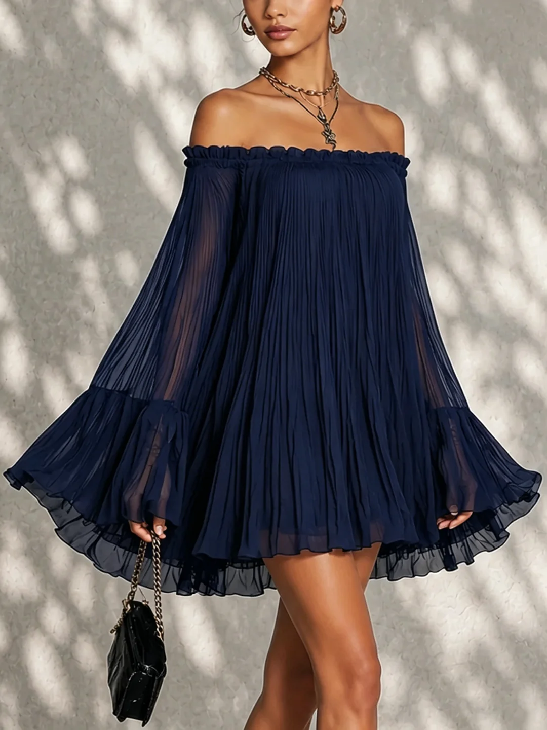 Yaiza - Vestido con hombros al aire